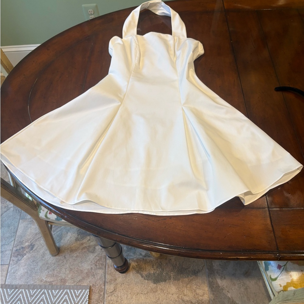 Aqua halter mini Dress